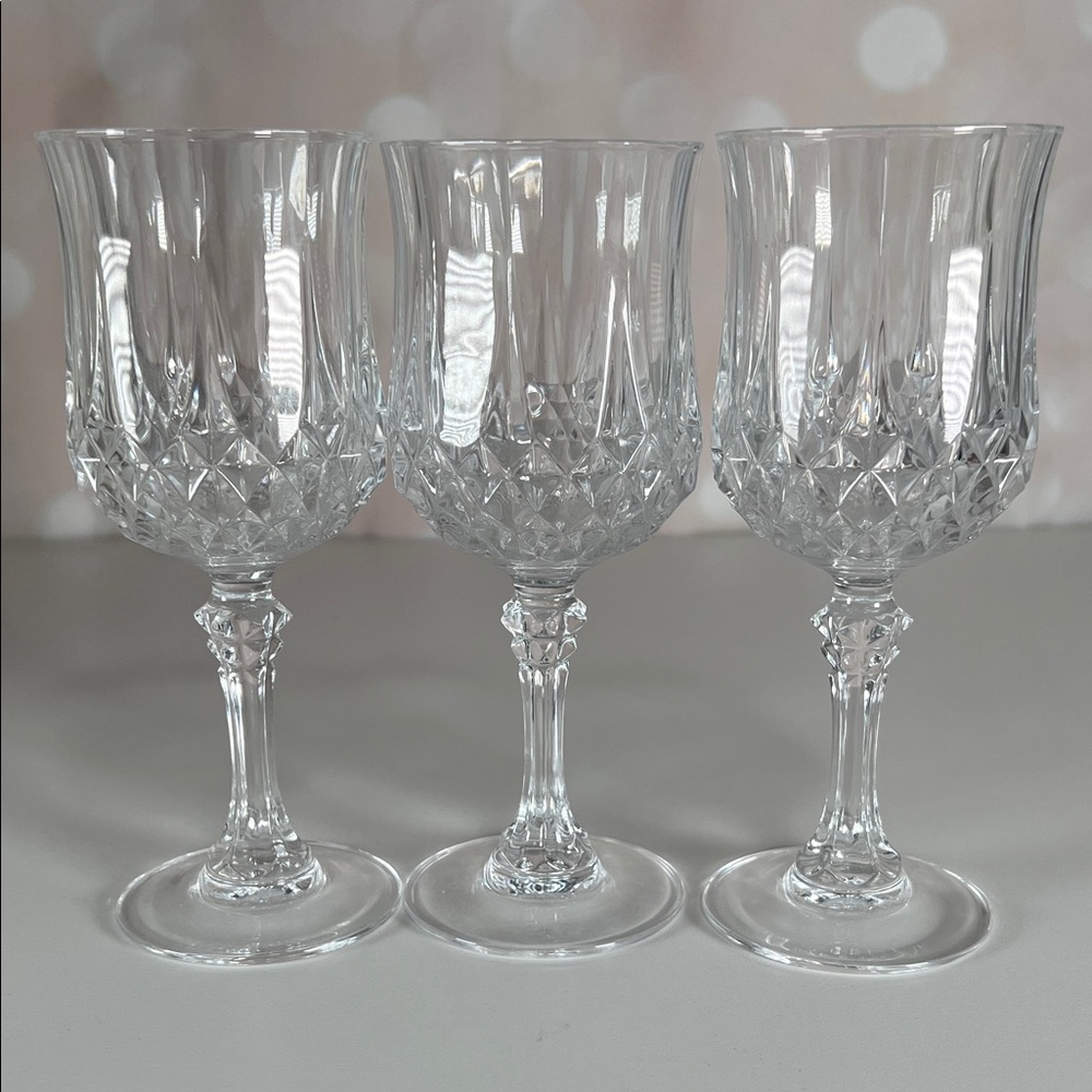 Cristal D' Arques Longchamp Wine Glasses Set of 3